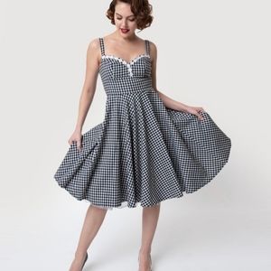 Glamour Bunny 1950s Gingham Cindy Swing